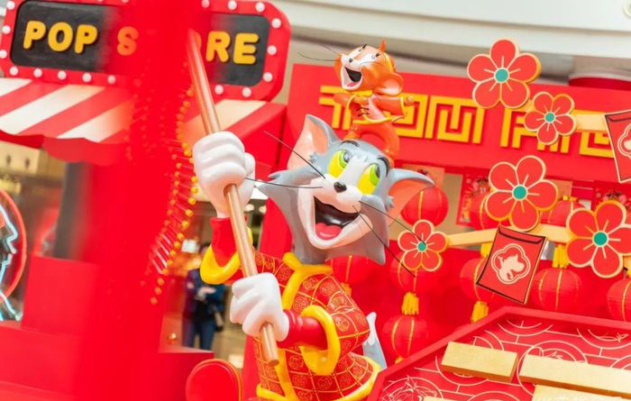 TOM&JERRY“密謀”的新春快閃店活動悄然開始，帶著醒獅前來報道